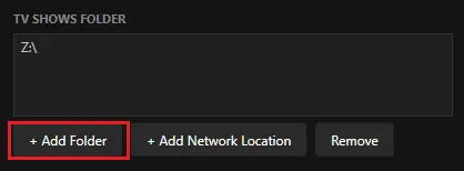 TV Shows folder
