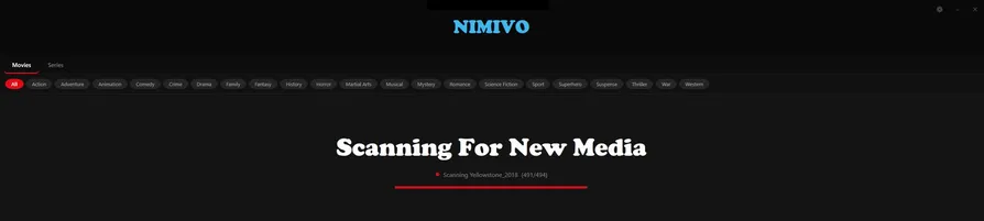 Scanning for new media